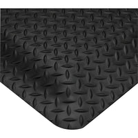 Wearwell – Tapis SMART Diamond-Plate 5/8 po, nº 497, 3 pi x 5 pi, noir-Surface Diamond-Plate avec une base éponge composite avec uréthanne 100 % recyclé