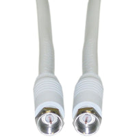 Digiwave 12' RG6 Coaxial Cable, 5.9" x 4" x 5.9", White-Copper clad steel center conductor