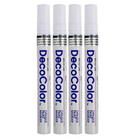 JAM Paper Marvy Uchida Bold Paint Marker - White - 4 Pack (86525803g)-Paint marker for creating innovative artwork