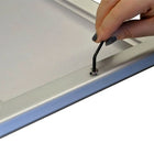 Eddie's Lockable Snap Frame Poster Holder - 8.5" x 11" - Silver Aluminum - 5 Pack (120660-5)-12.75"H x 10.25"W Overall Dimension