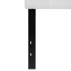 Flash Furniture Cambridge Tufted Upholstered Twin Size Headboard - White Fabric-White Fabric Upholstery