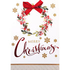 Rosedale Gold - Cartes de souhaits avec enveloppes "Joyeux Noël" Flocons de neige - 5-1/2 po x 8 po - Anglais - Paquet de 6-Carte de souhaits
