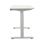 Motionwise 24" x 48" Electric Height Adjustable Desk with Anti-Bacterial Desk Top - Snow White-Dual powerful motor for smooth rising and lowering
