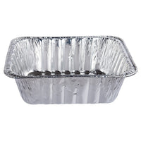 Luciano Rectangular Aluminum Foil Deep Roast Pan, 12.5 x 10.5 inches, Silver, 36 Pieces-Dimensions: 12.5"L x 4.125"H x 10.5"W in Dimensions