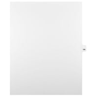 Mark Maker Legal Exhibit Index Tab White Single Tabs, 1/25th Cut, Letter Size, No Holes, Number 188, 25 Pack-White Single Tabs, 1/25th Cut