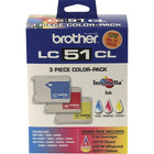 Brother LC51 Colour Ink Cartridges  Combo - 3 Pack-Combo pack includes cyan, magenta and yellow ink cartridges