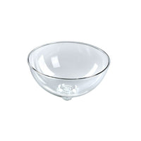 Azar Displays Plastic Bowl, Clear, 12" (700922)-Display fixtures
