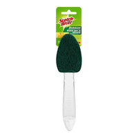 Scotch-Brite Heavy-Duty Dish Wand-Teardrop-shaped scrubber gets into tight corners