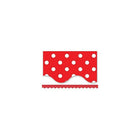 Teacher Created Resources P-12th Grades Scalloped Bulletin Board Border Trim, Red Mini Polka Dots, 108 Pack (TCR4665)-Colour: Red