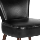 Flash Furniture HERCULES Holloway Series Black LeatherSoft Retro Chair - 2 Pack-Large Rectangular Seat