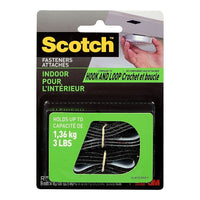 Scotch Indoor Fasteners, 3/4" x 18", Black, 1 Set Pack-Alternative closure to zippers, snaps and hooks