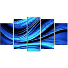 Designart Blue and Black Transition Contemporary Canvas Art, (PT3056-373)-Print