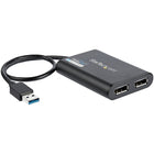 StarTech - Adaptateur USB à Dual DisplayPort, 4K 60Hz, USB 3.0 (5 Gbps)-Augmentez votre productivité en connectant deux écrans indépendants via un seul port USB 3.0