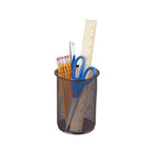 Staples Metal Mesh 6" Giant Pencil Cup - Black-Giant pencil cup, to organize and store medium to large sized stationery (rulers, scissors, pens, etc.)
