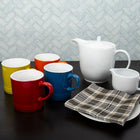 CTG Brands Tankard Mug, 12 oz, Blue, 6 Pack-Ergonomic: handle ergonomically designed for an easy and comfortable grip for you to enjoy your tea, coffee hot chocolate, water or juice