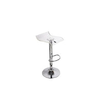 Plata Import Algarin Adjustable Stool, Clear, 2 Pack-Bar Stool