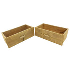 Cathay Importers Natural Rectangle Drawer Storage Organizers, Large, 2 Pack (EC-08-1862)-5"H x 15"W x 7"D