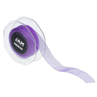 JAM Paper Sheer Organza Ribbon, .88 Inch Wide x 25 Yards, Purple, 2 Pack (807SHpu25g)-Dimensions:-7/8"(t) x 25 yds(l)