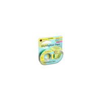 Lee Products Removable Highlighter Tape, 3" x 4", Fluorescent Green, 6/Pack (LEE19976)-Bundle of 6