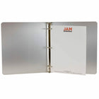 JAM Paper Premium Aluminum 3 Ring Binder, 1 Inch, Silver, Sold Individually (7332)-Ring size: 1"