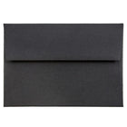 JAM Paper 4bar A1 Envelopes, 3.63 x 5 1/8, Black Linen Recycled , 250 Pack (900919196H)-Black linen recycled envelope