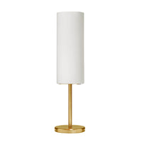 Dainolite Paza Modern Incandescent Table Lamp - 1 Light - Aged Brass with White Glass -Adds a Unique Touch to your Space