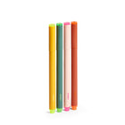 Poppin Chisel Tip Pen-Style Highlighters - Assorted Colours - 4 Pack-Features a chisel tip for accuracy