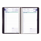 Blueline - Agenda Quotidien 2023, Reliure Spirale, 8 H x 5 L po, Bilingue, Bleu-Espace pour notes sur chaque page avec sommaire des dépenses à la fin de chaque mois
