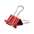 JAM Paper Binder Clips, Small, 19mm, Red Binderclips, 5 packs of 25 (334BCREg)-4