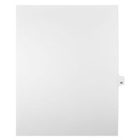 Mark Maker Legal Exhibit Index Tab White Single Tabs, 1/25th Cut, Letter Size, No Holes, Number 40, 25 Pack-White Single Tabs, 1/25th Cut
