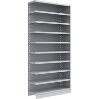Metalware RK236 Boltless Shelving Unit, 10-Shelves, 36" x 18" x 76", Light Grey-Adjustable shelving system that provides high strength, yet economical storage capacity for your needs
