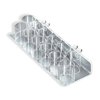 Azar Displays 12 Cup Display Tray For Pegboard/Slat Wall, 2 Pack (225575)-Use this display on pegboard, slat wall or counter top
