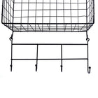 Truu Design Square Metal Floating Wall Shelves, Set of 3, 13.75 x 5 inches, Black-Classic matte black wire design, blends in effortlessly with any home decor