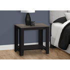 Monarch Specialties 3134 Accent Table - Black/Grey Top-Thick panel finished on all sides - a sturdy construction to handle any decorations you want