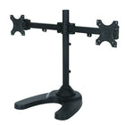 TygerClaw – Support de bureau à deux bras pour deux écrans, 27,5 x 20 x 16,5 po, noir-Support de bureau de taille moyenne