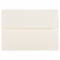 JAM Paper A6 Invitation Envelopes, 4.75 x 6.5, Strathmore Natural White Laid, 250 Pack (29376H)-Natural white laid Strathmore envelope
