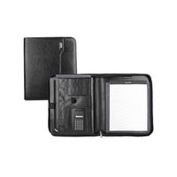 Bugatti Writing Case - Vegan Leather - Black (WRC1001-BLACK)-Black vegan leather