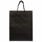 Jam Paper Gift Bags with Rope Handles - Large - 10" x 13" x 5" - Black Matte - 100 Pack-Quantity: 100 per pack