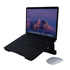 DAC MP-220 Non-Skid Laptop Stand With 4-Port USB 3.0 Hub - Aluminum Alloy - Black-The forward-tilt angle offers an open space for device ventilation.