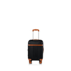 Champs Vintage 21" Hardside Carry-on Luggage - USB Port - Black-From the Vintage Collection