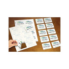Avery Self-Adhesive Laser/Inkjet Name Badge Labels, White, 400 Pack-Flexible material enables badges to stick firmly without the corners curling up and to move with clothing without falling off