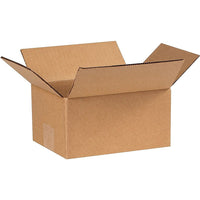 SPC Corrugated Shipping Box - 8" L x 6" W x 3" H - 32C - Kraft - 25 Pack-Brown/Kraft, 32ECT