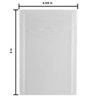 JAM Paper Plastic Envelopes with Tuck Flap Closure, Open End, 4 1/8 x 6, Clear Poly, 24 Pack (1541745g)-Opening: open end