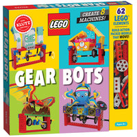 Klutz LEGO Gear Bots-Comes with: 64-page book of ideas and inspiration, 62 LEGO® elements, 12 sheets of papercraft.