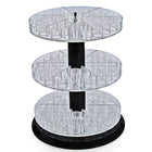 Azar Displays 13.5"H 3-Tiered Revolving Counter Display, 36 Compartments/Tier (225035)-Features 36 compartments on each tier
