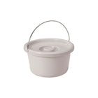 Drive Medical Steel Drop Arm Bedside Commode with Padded Arms-Easy-to-assemble frame