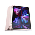 JCPal DuraPro Case with Pencil Holder for 12.9" iPad Pro (2021 Model) - Pink-Compatible with Pencil charge/sync