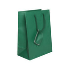 Jam Paper Gift Bags with Rope Handles - Medium - 8" x 10" x 4" - Green Matte - 3 Pack-Color: Green Matte