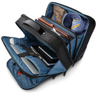 Samsonite Pro 17" Mobile Office Softside Carry-on Luggage - Black-14"-17" laptop compartment with Fast Fit adjustable laptop sleeve. Includes internal pockets for computer accessory organization.