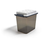 TRU RED 27.7 L Water and Dust Resistant Storage Tote with Locking Lid-Weather-resistant locking lid storage is great for organizing the home and office